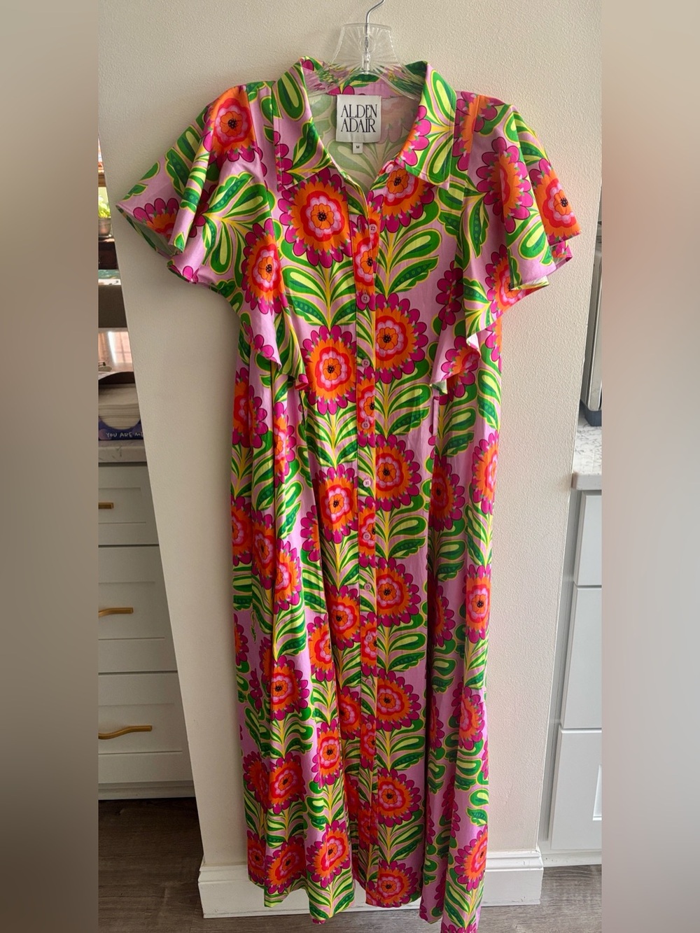 Alden Adair Rose Maxi Dress, New without Tags,